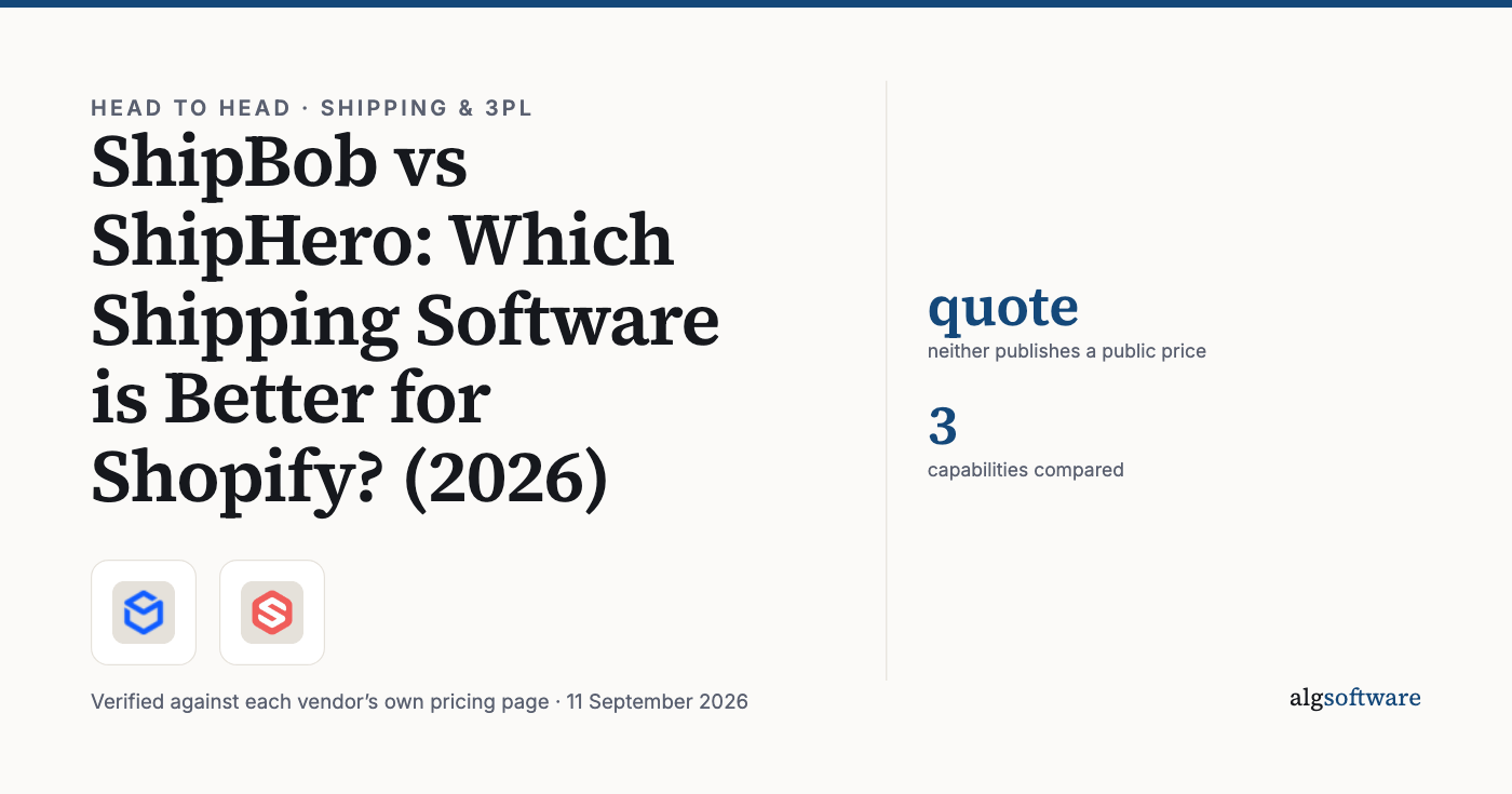 Summary card: quote, neither publishes a public price; 3, capabilities compared.