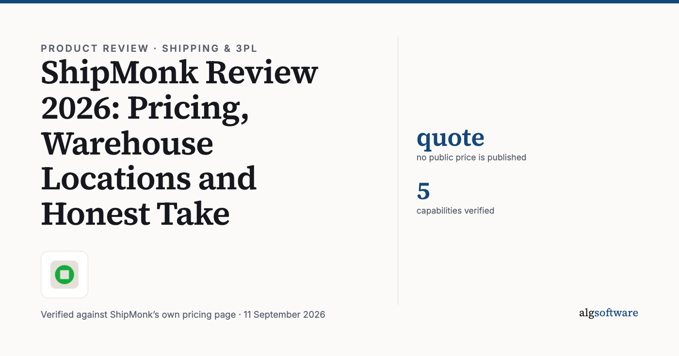 Summary card: quote, no public price is published; 5, capabilities verified.