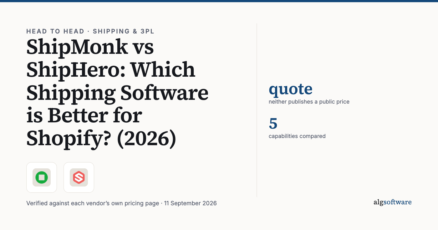 Summary card: quote, neither publishes a public price; 5, capabilities compared.
